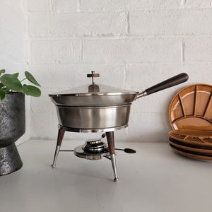 MCM Vintage Fondue Pot - Double Boiler